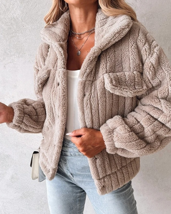 Ivy | Women's Button-Down Fleece Jacket - Image 5