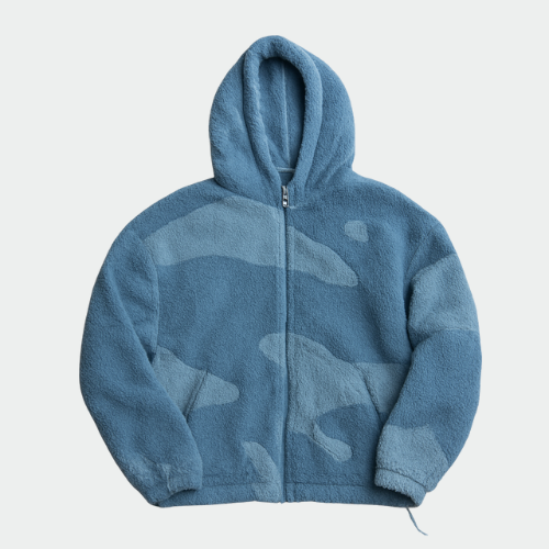 William | Men's Hooded Zip-Up Warm Fleece Jacket
