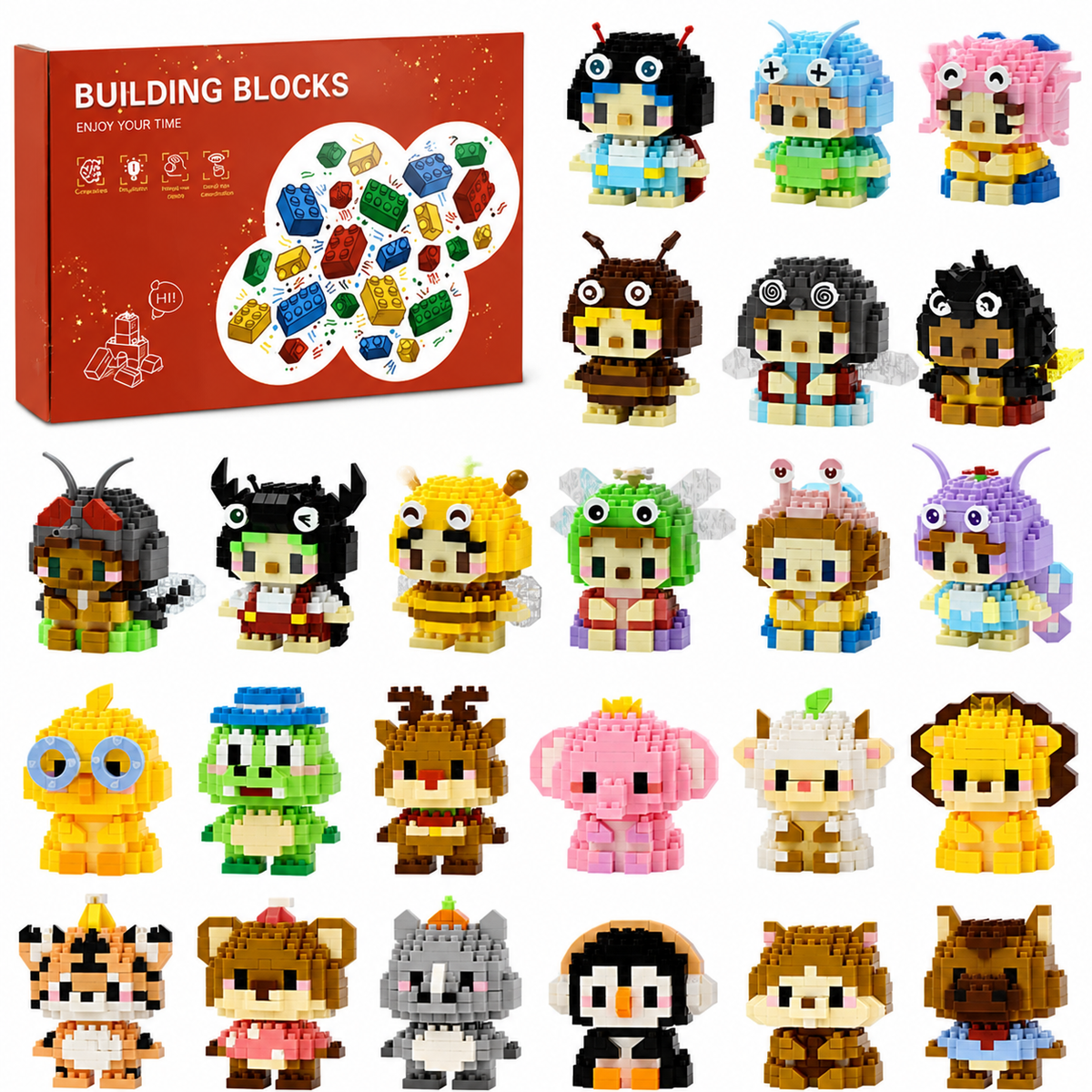 Animal Building Block Advent Calendar – 24 Days of Cute Building Figures