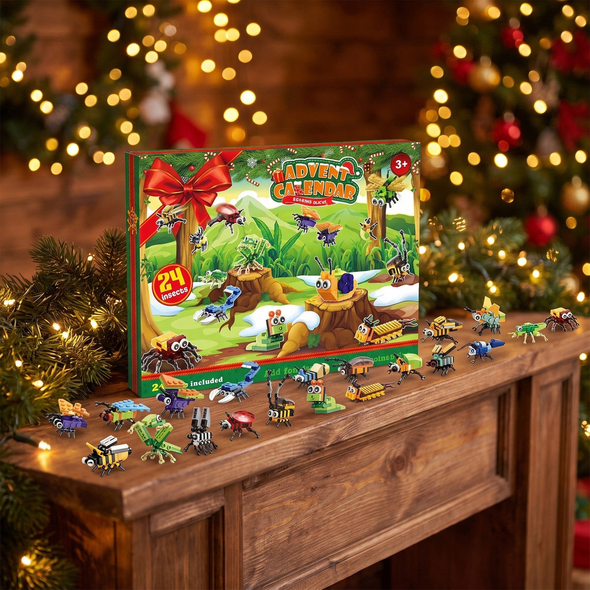 Bug and Insect Advent Calendar for Kids, 24 Brick Builds and 2 Secret Builds