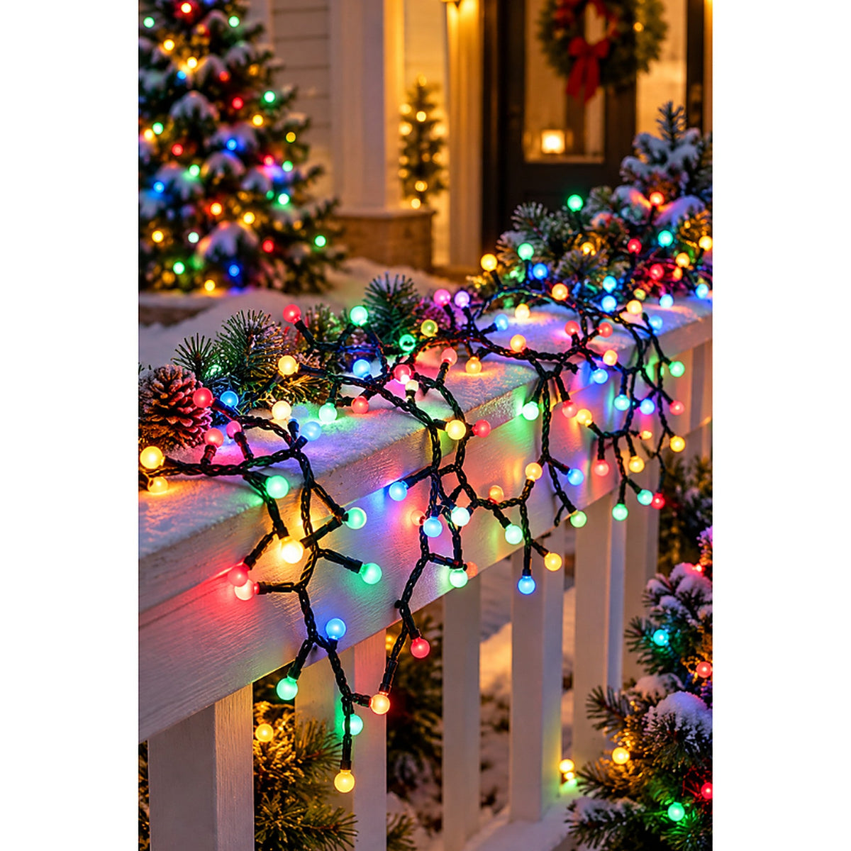 Christmas String Lights with 300 LEDs, 8 Functions and Timer