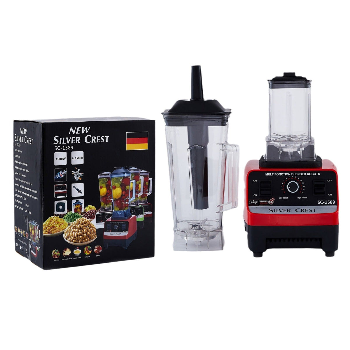 Countertop Blender with Dual Jars, 2L, for Baby Food