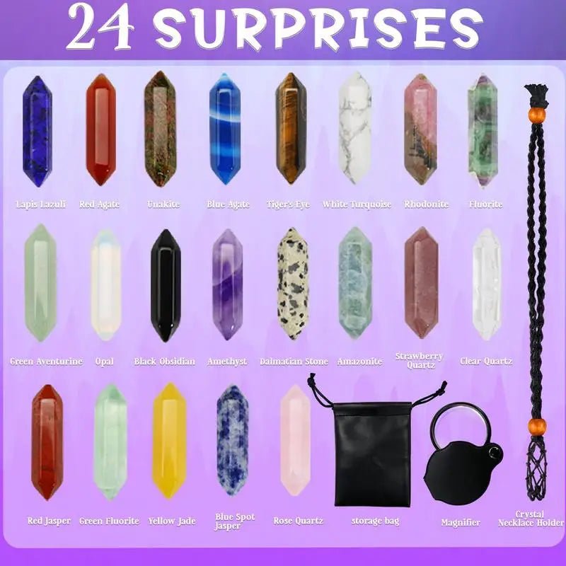 Crystal Advent Calendar 2026 – 24 Unique Crystals for a Magical Countdown to Christmas