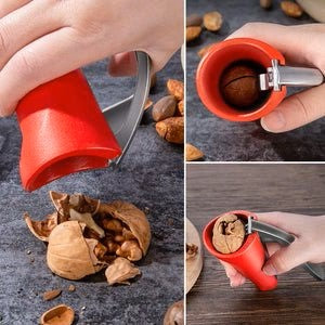 Ergonomic Nutcracker with Lever Mechanism – Heavy-Duty Walnut & Hazelnut Opener