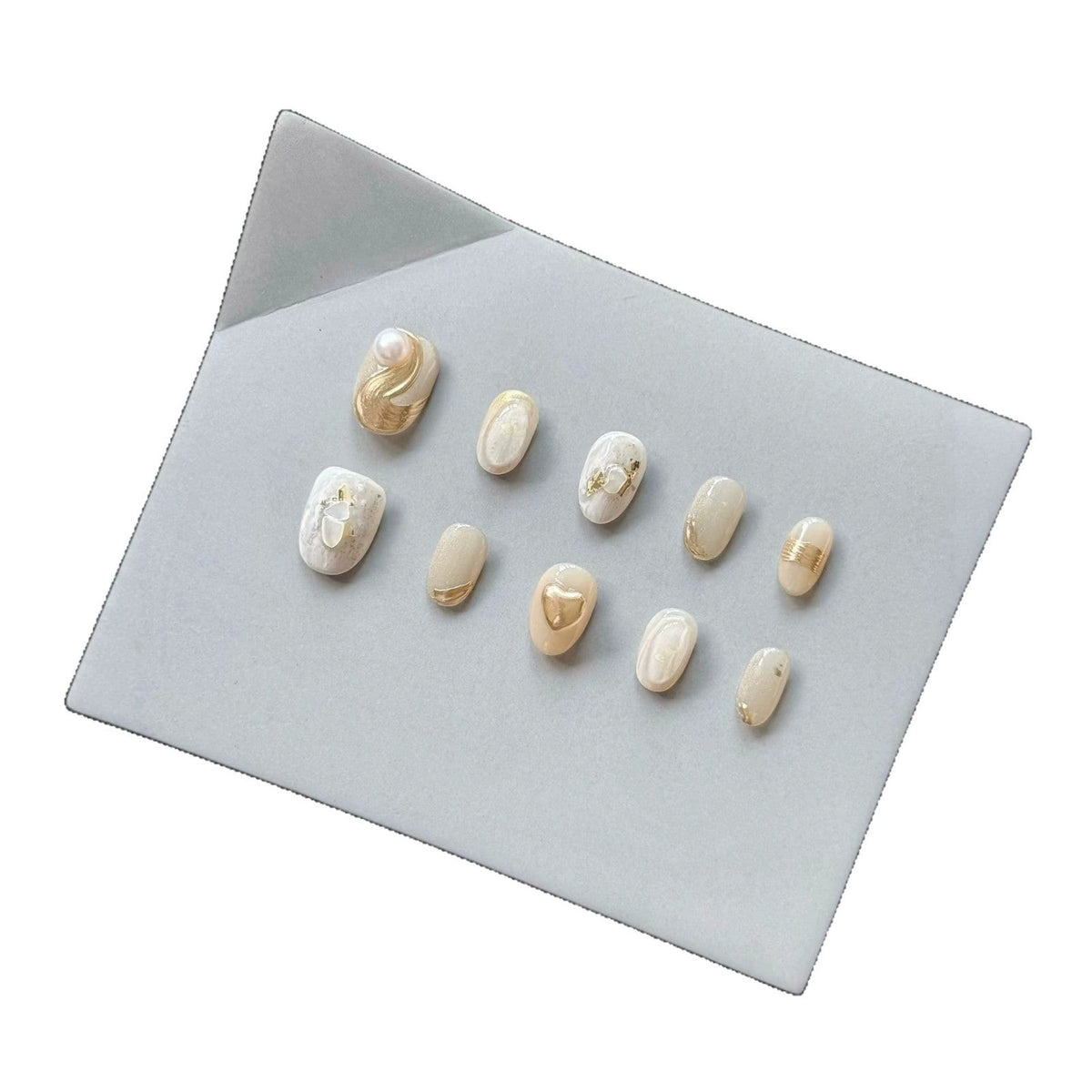 Faux Marble Press-On Nails