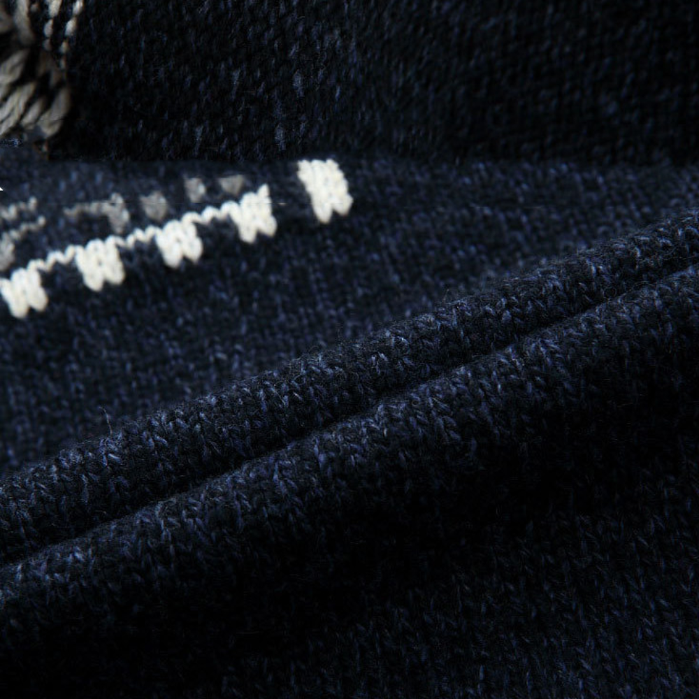 Harald | Men's Patterned Full-Zip Cardigan