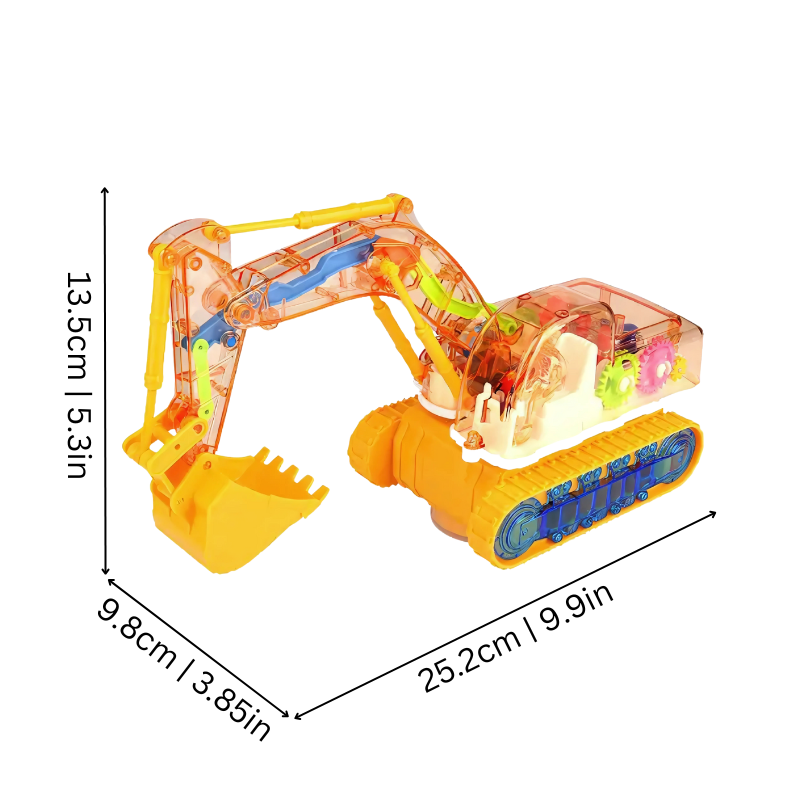 Kids' Musical Light-Up Excavator Toy