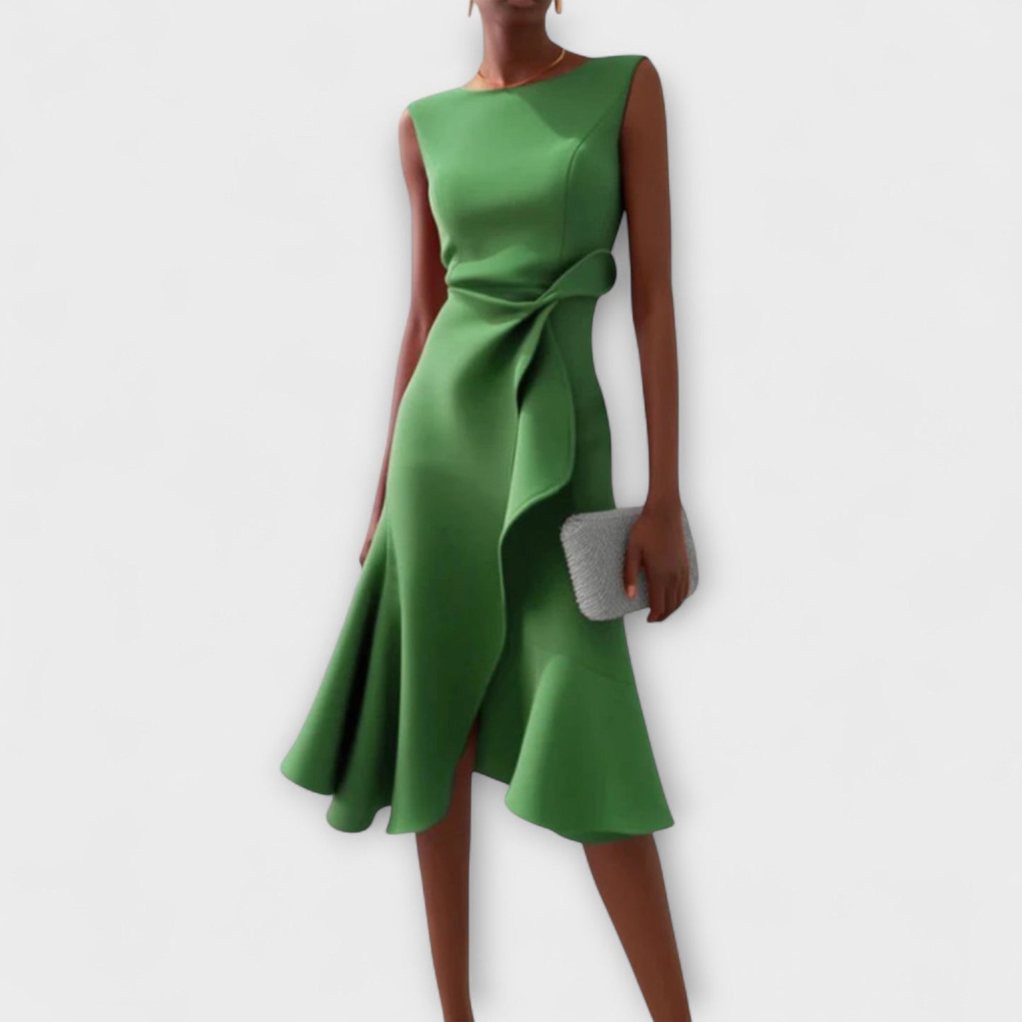 Image of Leanne | Women's Sleeveless A-Line Midi Dress