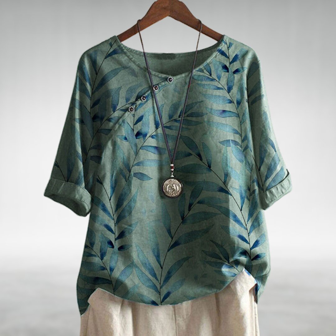 Image of Mariah | Women's Floral Button-Up Blouse