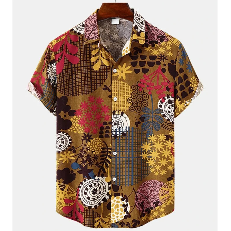 Men's Lightweight Tropical Floral Shirt