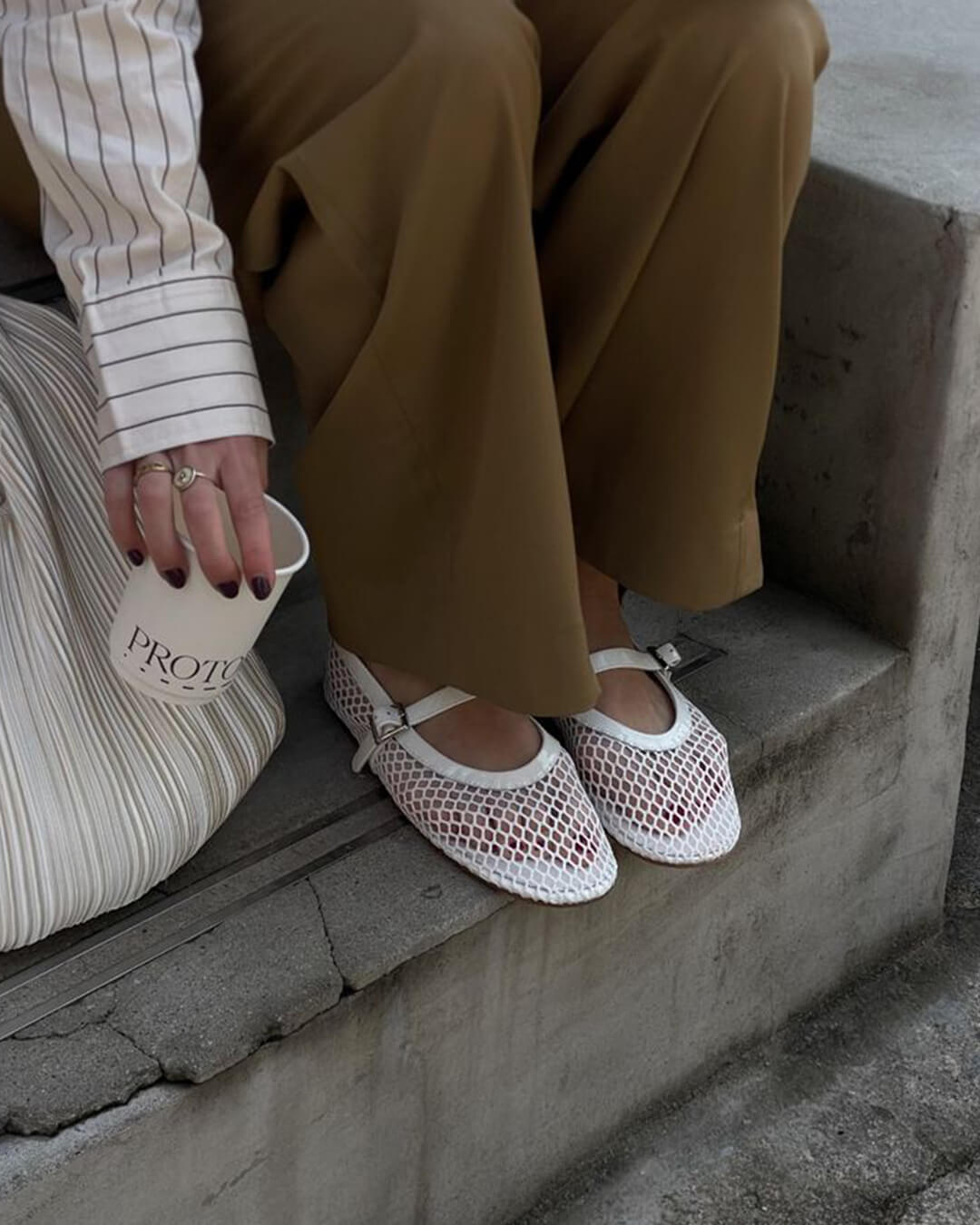 Mesh Ballet Flats