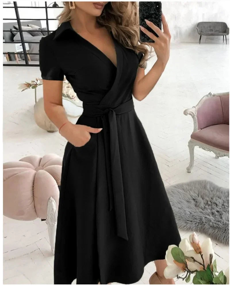 Milena | Stylish Wrap Dress - Image 5