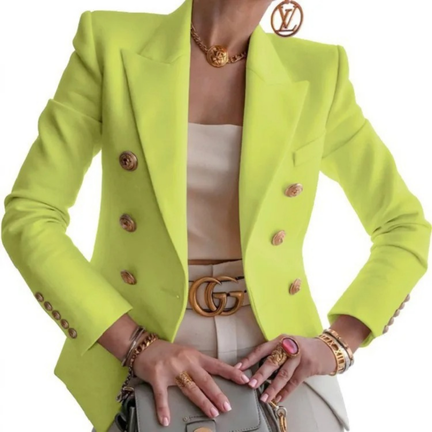 Vintage Women's Double-Breasted Blazer