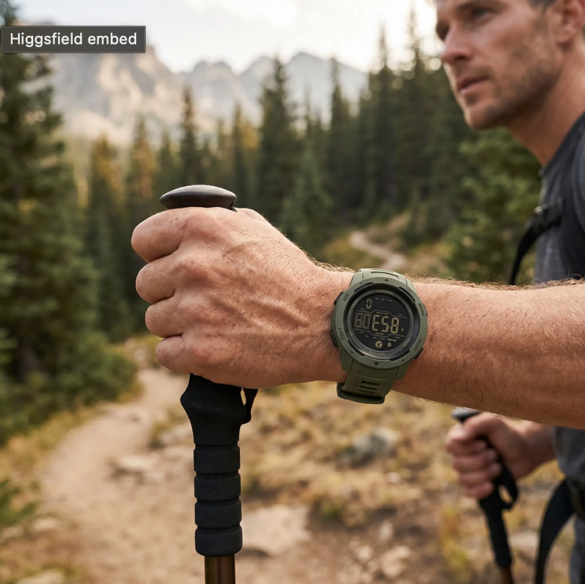 Waterproof Military Digital Pedometer Watch