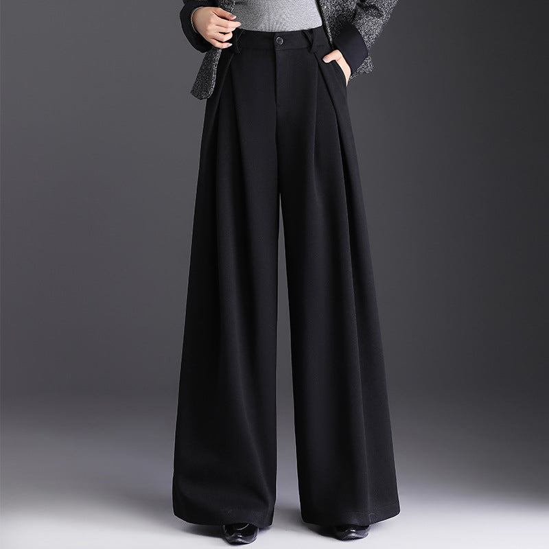 Women's High-Waisted Wide-Leg Trousers