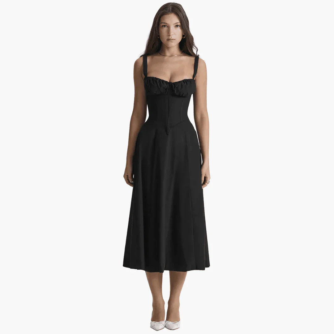 Women's Sweetheart A-Line Midi Dress