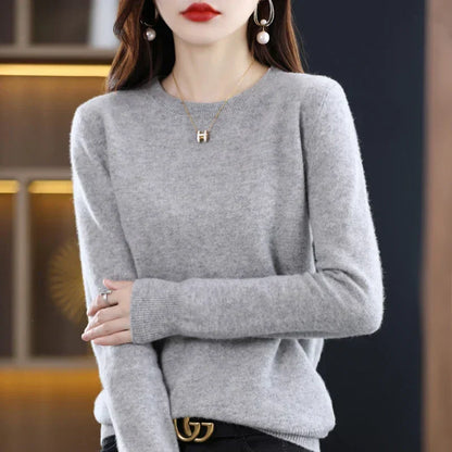 100% Pure Wool Cashmere Sweater for Autumn and Winter