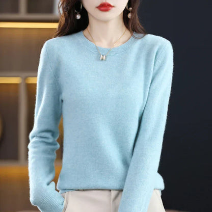 100% Pure Wool Cashmere Sweater for Autumn and Winter
