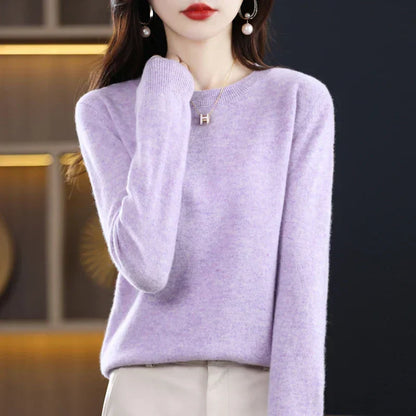 100% Pure Wool Cashmere Sweater for Autumn and Winter