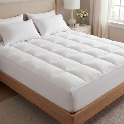 1000 GSM Soft Mattress Topper - Breathable Cooling Comfort Layer