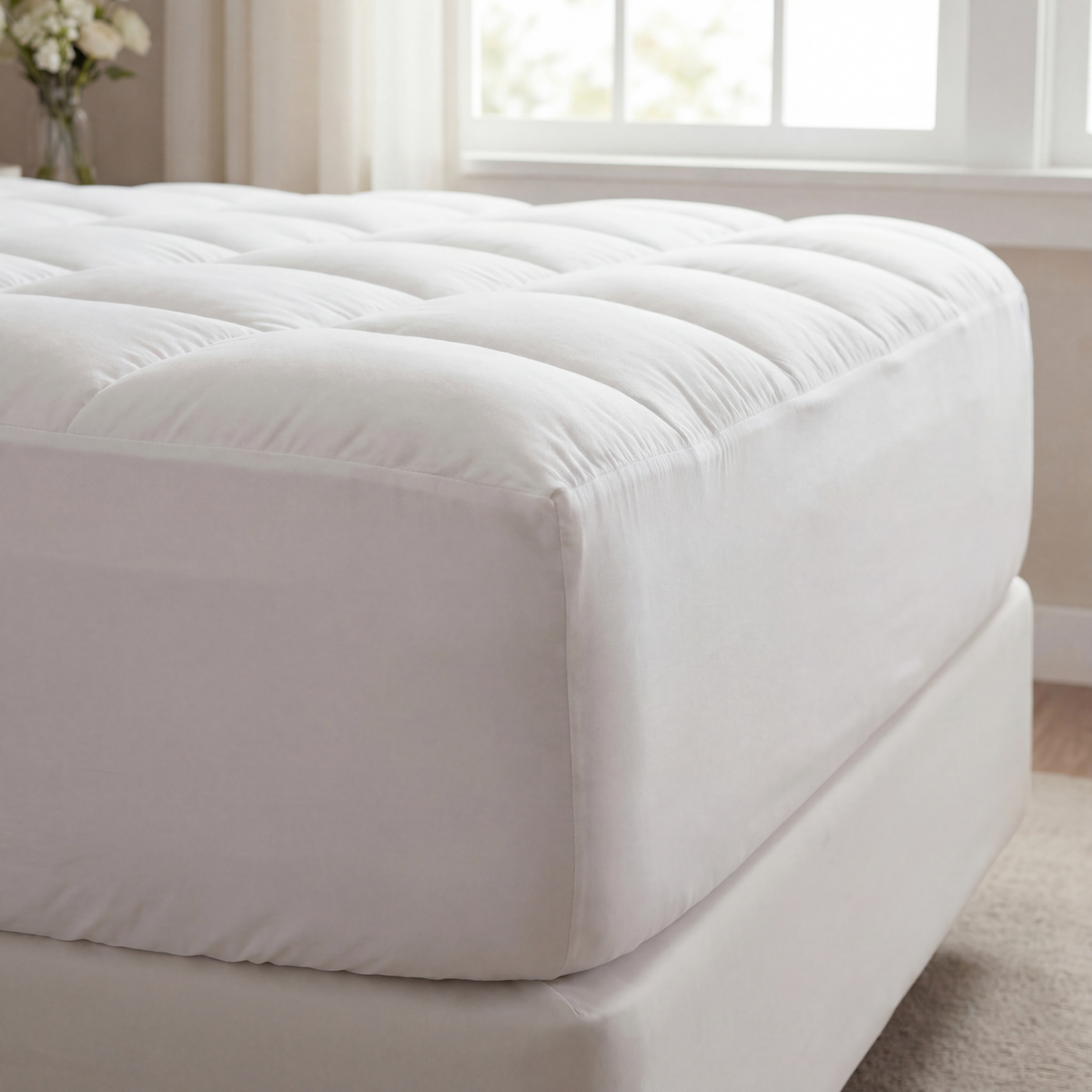 1000 GSM Soft Mattress Topper - Breathable Cooling Comfort Layer