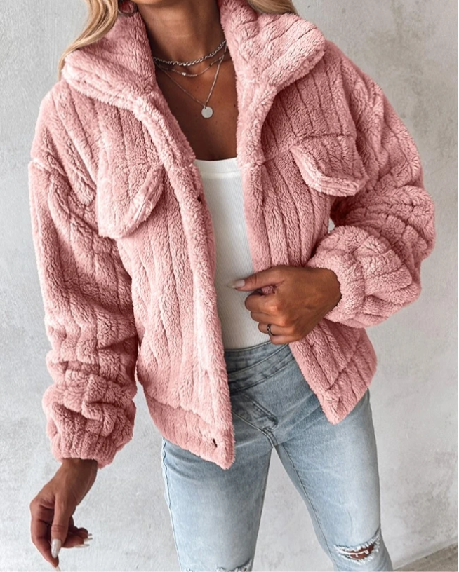 Ivy | Women's Button-Down Fleece Jacket - Image 2