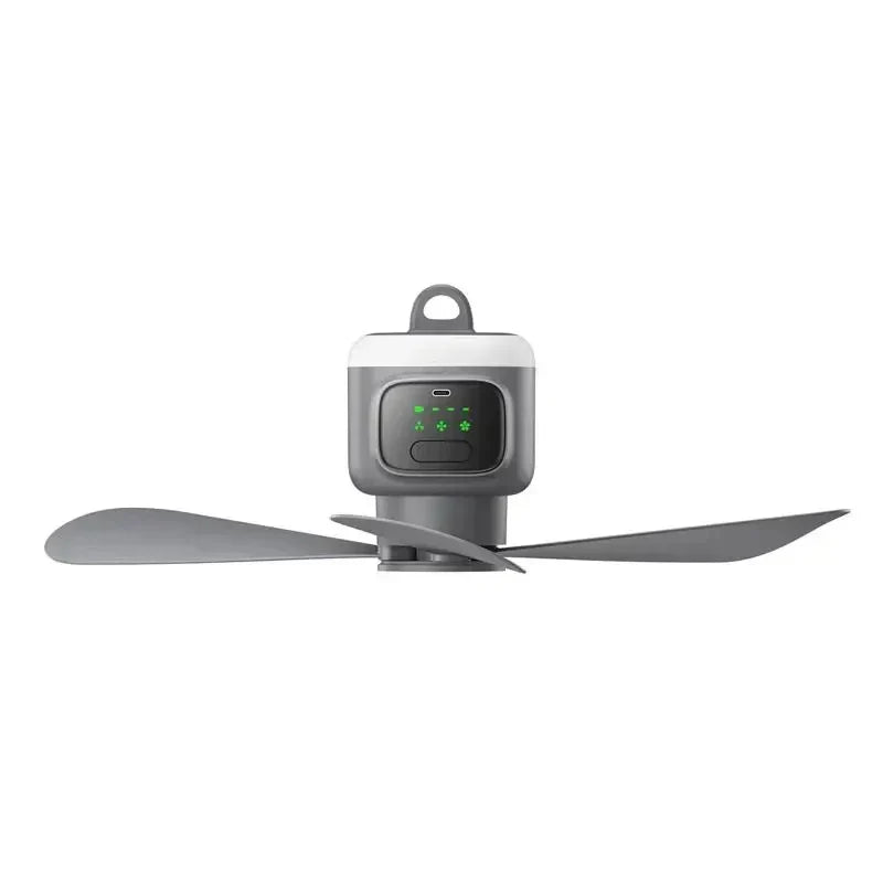12,000mAh Portable Camping and Ceiling Fan – Outdoor Tent Air Circulator and Cooling Fan