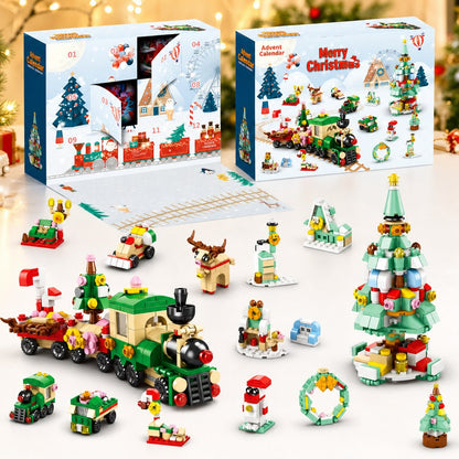 12-Day Christmas Brick Advent Calendar, 14 Builds, 6 in 1, 8 Designs
