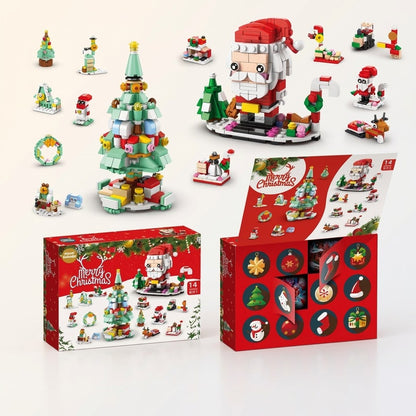 12-Day Christmas Brick Advent Calendar, 14 Builds, 6 in 1, 8 Designs