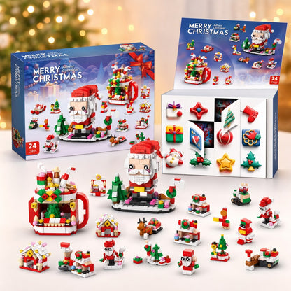 12-Day Christmas Brick Advent Calendar, 14 Builds, 6 in 1, 8 Designs