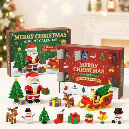 12-Day Christmas Brick Advent Calendar, 14 Builds, 6 in 1, 8 Designs