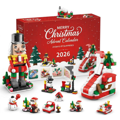 12-Day Christmas Brick Advent Calendar, 14 Builds, 6 in 1, 8 Designs