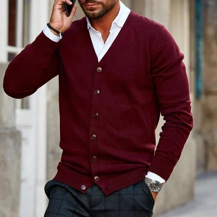 Kevin | Men's Button-Down Cardigan - Image 2