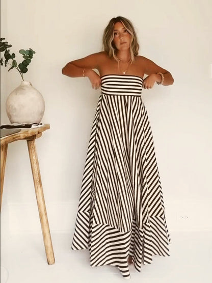 Jayla | Elegant Strapless Maxi Dress for Effortless Style - Image 2