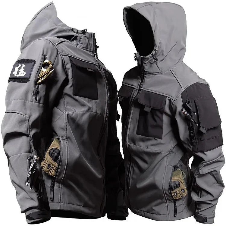 Darryl | Men's Hooded Tactical Jacket - Image 3