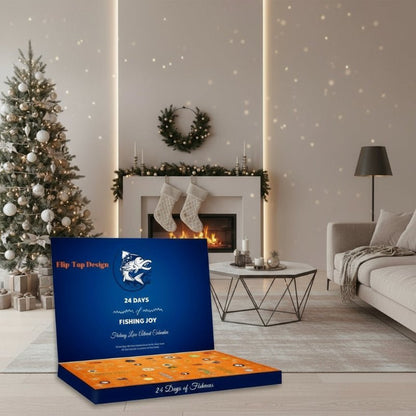 24-Day Fishing Advent Calendar with Baits and Tools