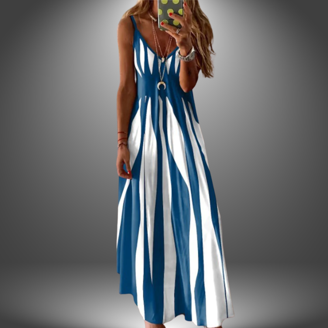 Brianna | Elegant Striped Sleeveless Maxi Dress for Effortless Style - Image 1