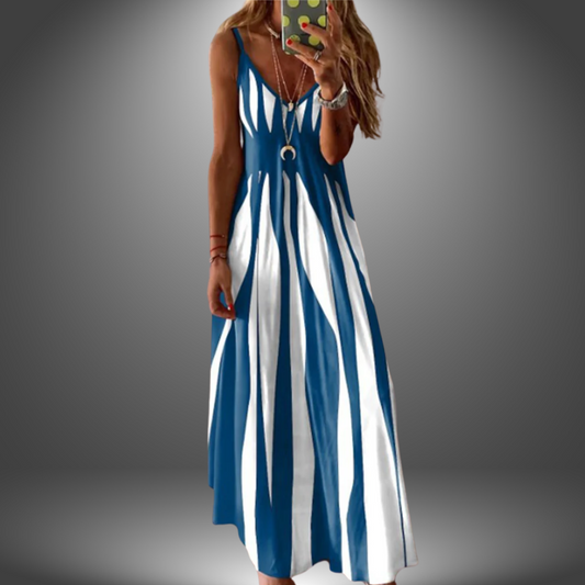 Brianna | Elegant Striped Sleeveless Maxi Dress for Effortless Style - Image 1
