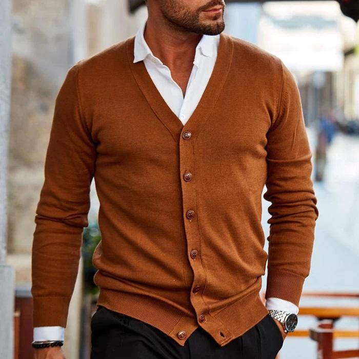 Kevin | Men's Button-Down Cardigan - Image 3