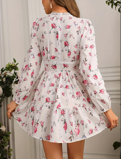Pamela | Elegant Summer Dress with Ruffles and V-Neck - Image 4