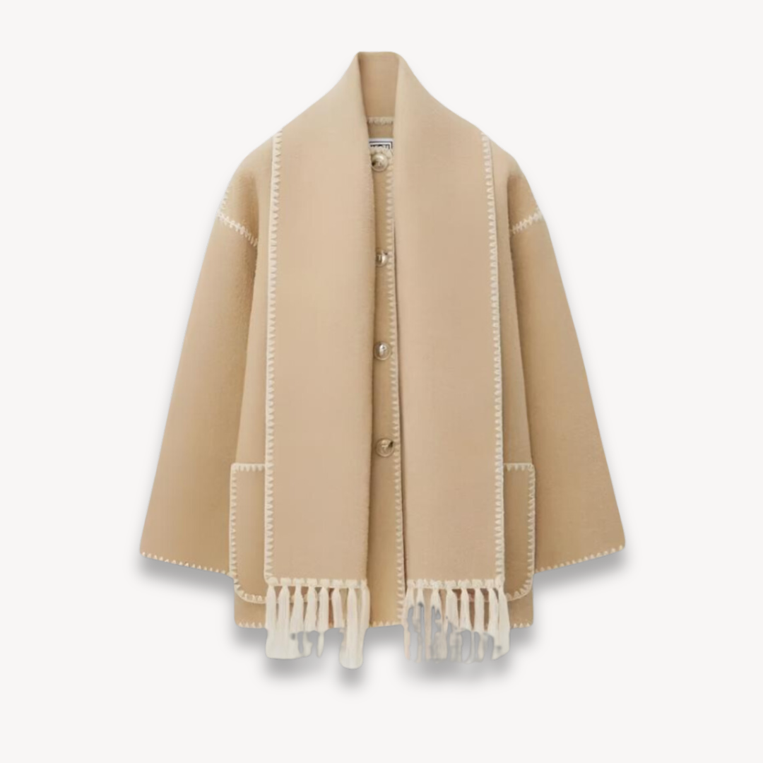 Libby | Women's Oversized Cape Jacket - Image 3