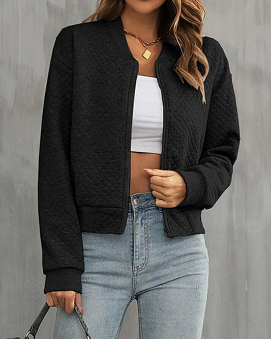 Marjorie | Women's Quilted Bomber Jacket - Image 1
