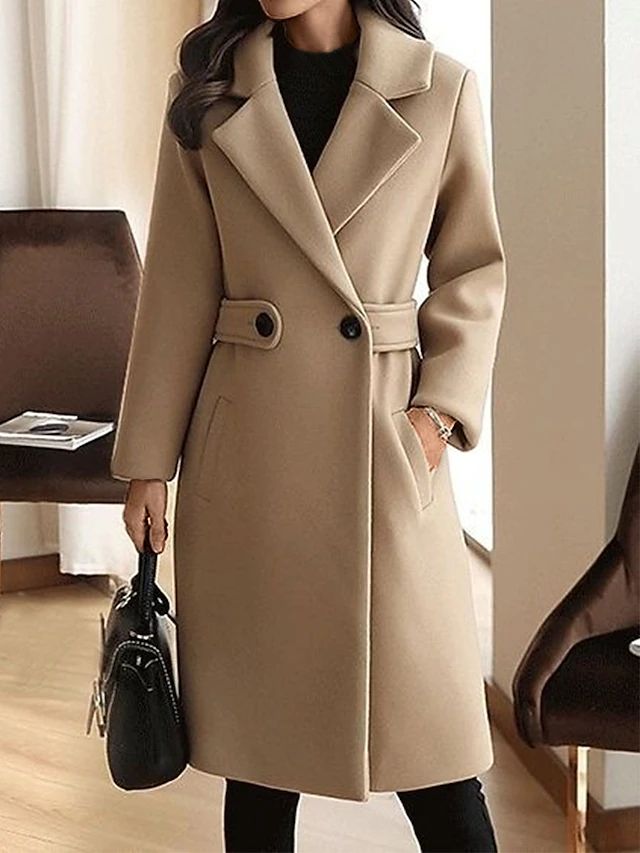 Felicia | Women's Belted Midi Coat - Image 2