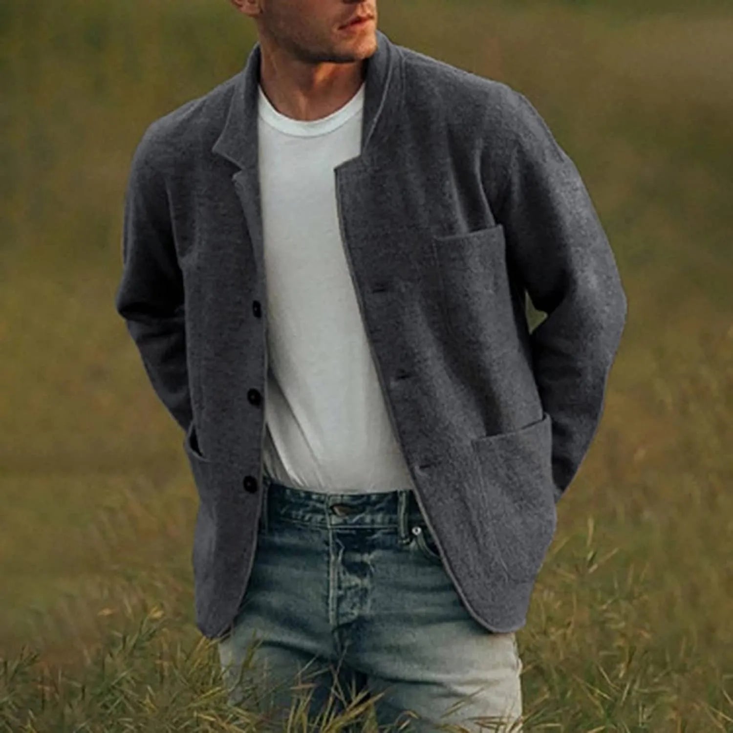 John | Elegant Blazer for Men with Pockets - Image 11
