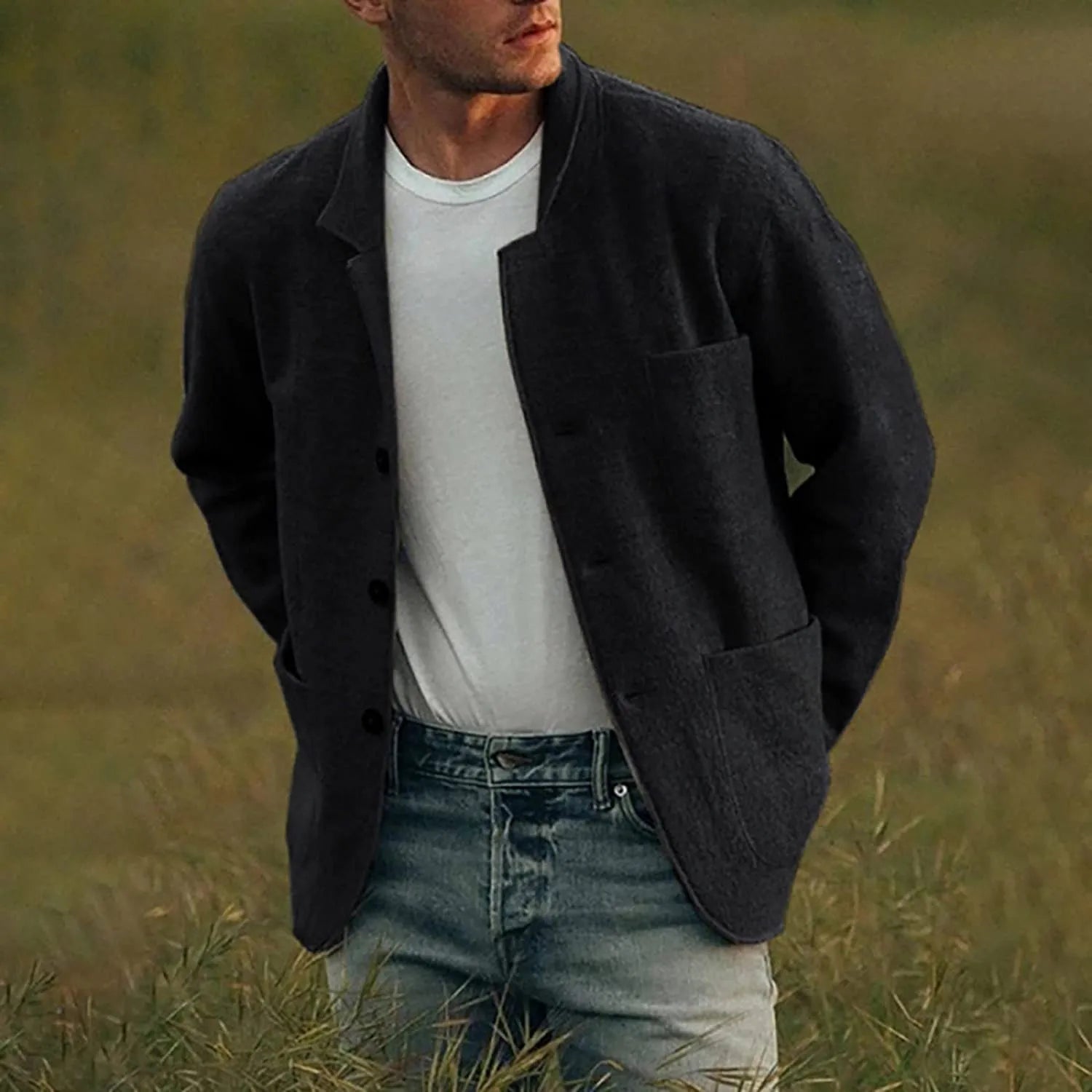 John | Elegant Blazer for Men with Pockets - Image 17