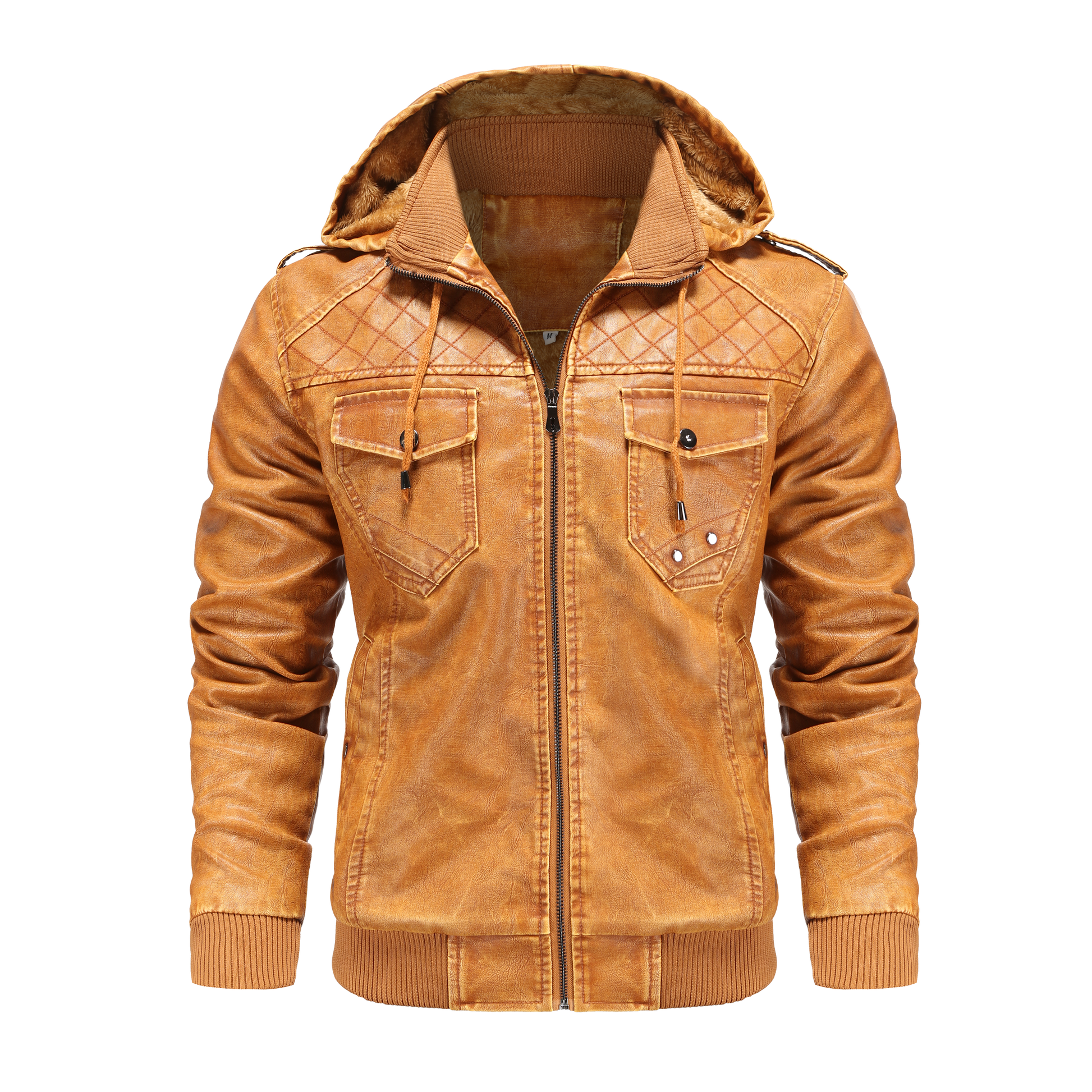 Dorian | Men's Hooded Bomber Jacket - Image 6