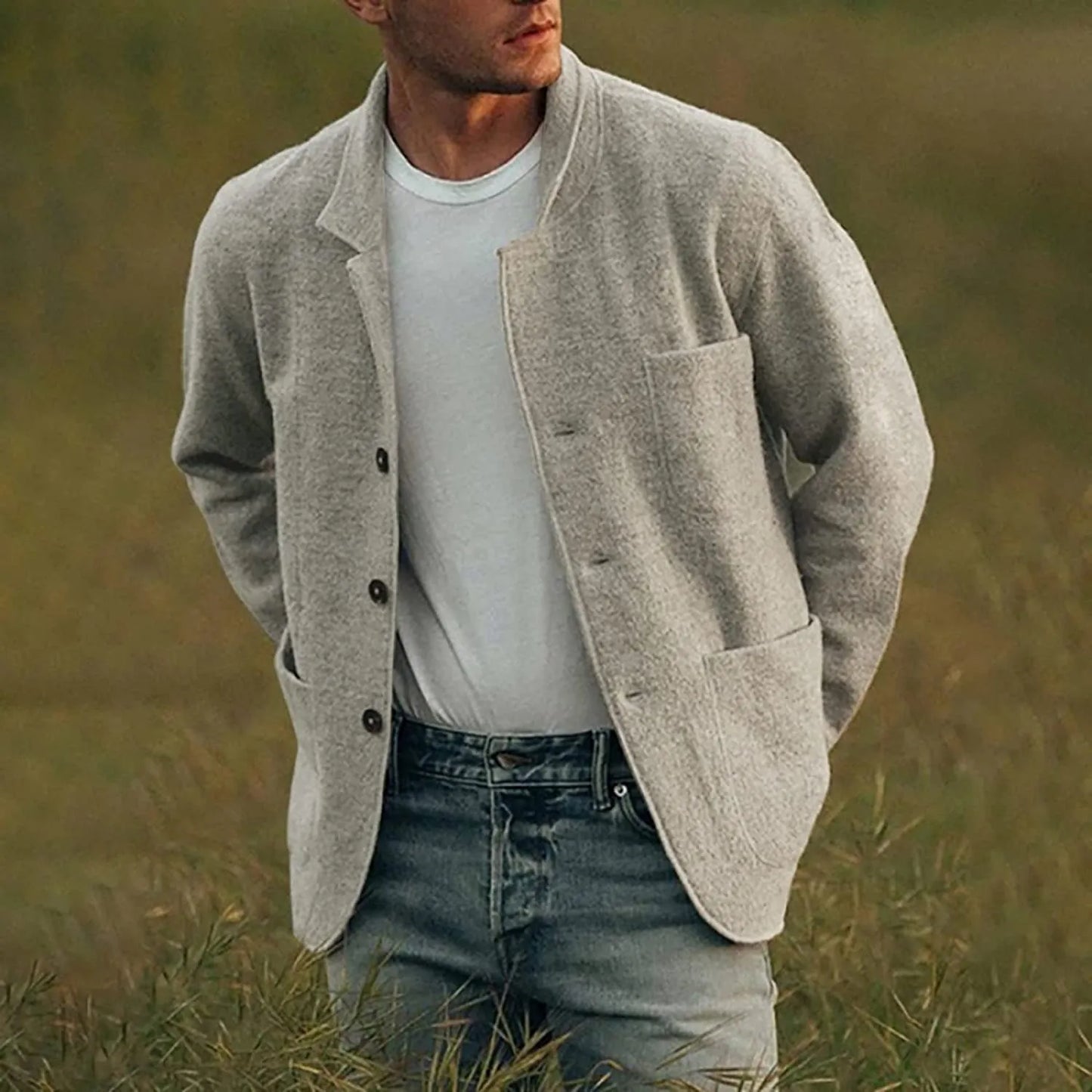 John | Elegant Blazer for Men with Pockets - Image 1