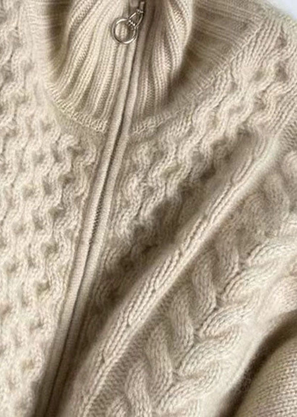 Katelyn | Women's Zip-Up Cable Knit Cardigan - Image 2