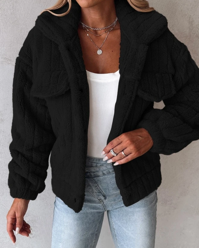 Ivy | Women's Button-Down Fleece Jacket - Image 3