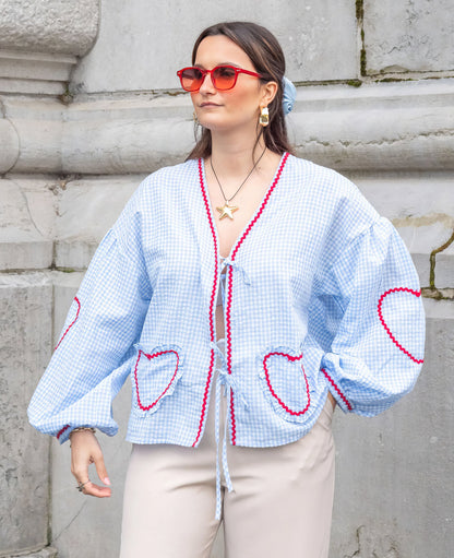 Betty | Romantic Heart Blouse for Stylish Women - Image 6